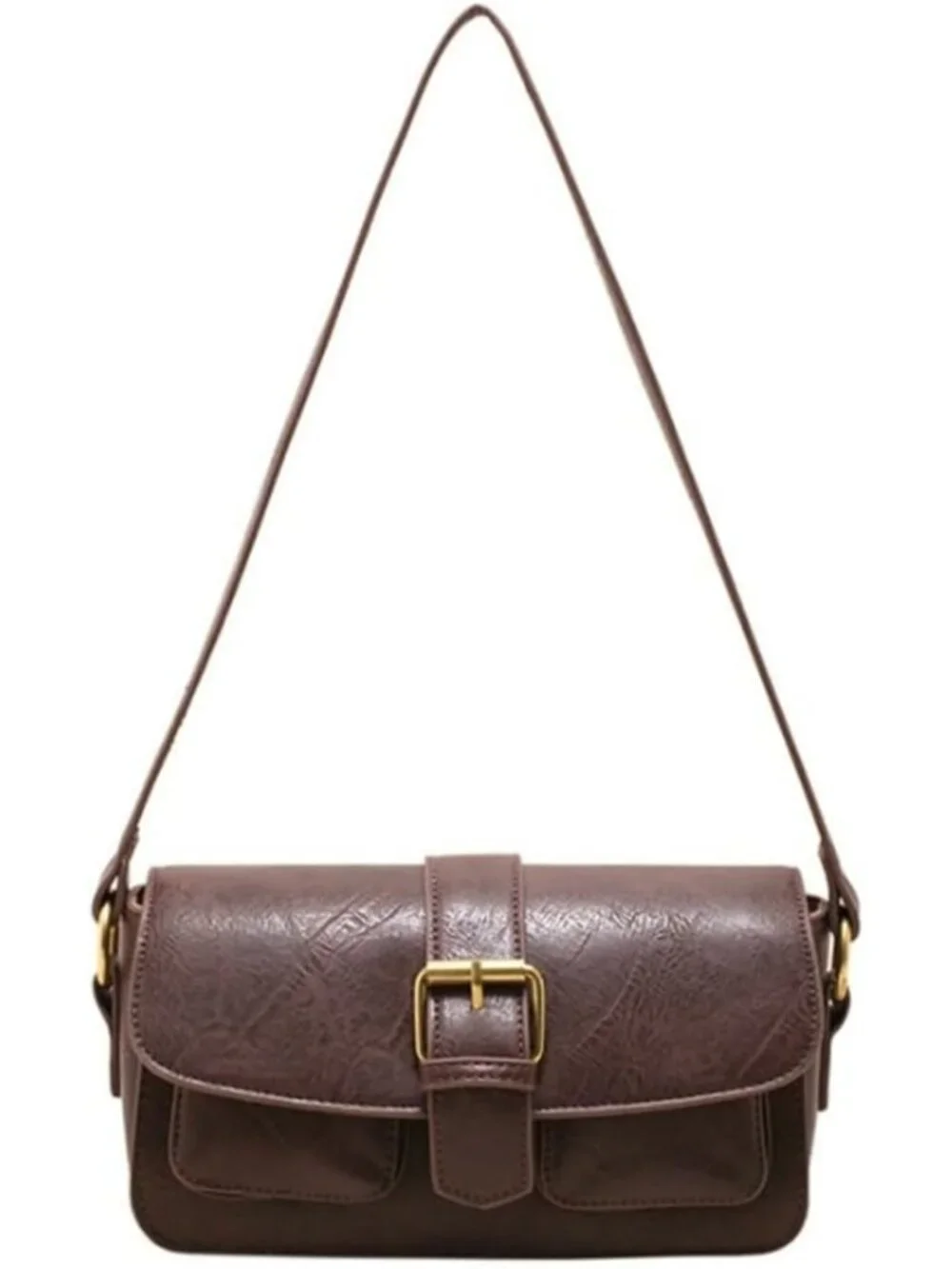 Stylish Vintage Hobo Shoulder Bag for Women - Vegan Leather Crossbody Clutch Y2K